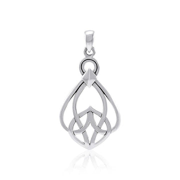 Modern Celtic Knot Sterling Silver Pendant TPD3963 - Jewelry
